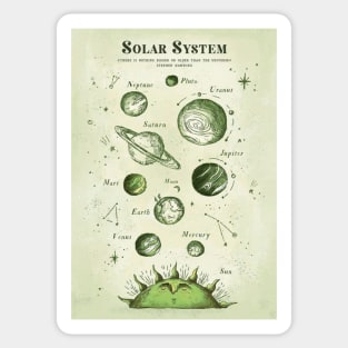 Solar System Design Sticker